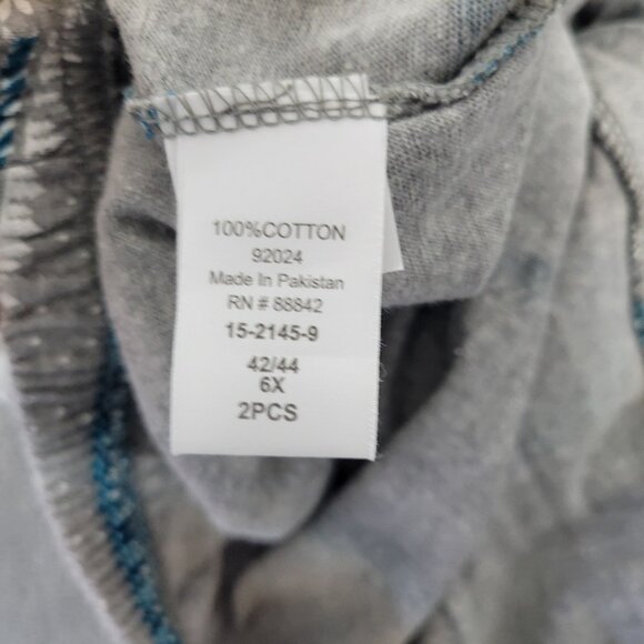 Dreams Co Womens Pajama Pants 6X Plus Cropped Winter Animals Gray NOV49E - Picture 7 of 7